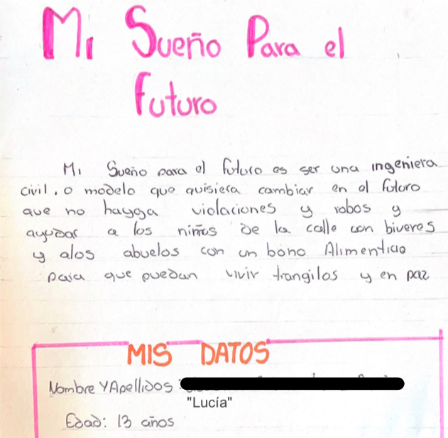 LucÍa's letter
