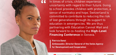 Patricia Danzi, Ambassador, Director General of the Swiss Agency for Development and Cooperation