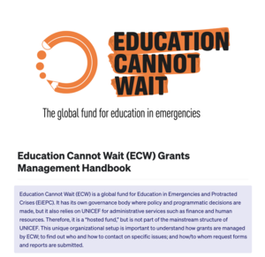 ECW Grants Management Handbook