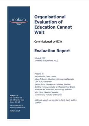 Organizational Review Title Page