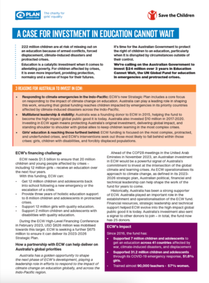 Cover of Plan International's Case for Investment