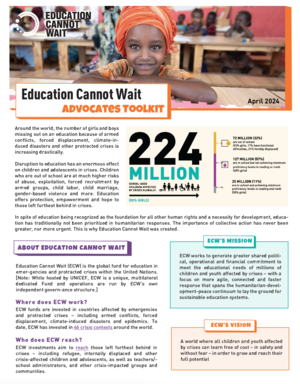 Cover of the ECW Advocacy Toolkit