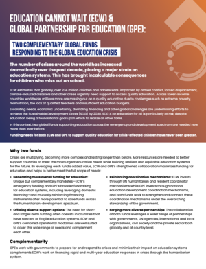 Cover page of ECW and GPE Complementary Note