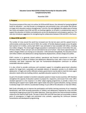 Screen capture of ECW and GPE Complementary Note