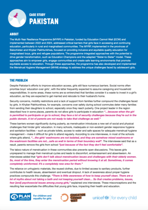 PLAN – Pakistan Case Study Cover