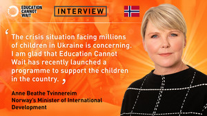 Norway Minister of International Development Anne Beathe Tvinnereim