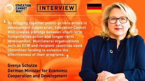 German Minister for Economic Cooperation and Development Svenja Schulze