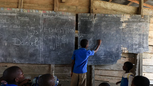 Children in a classroom in Cameroon.