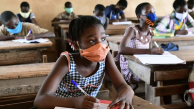 Young girl in school
