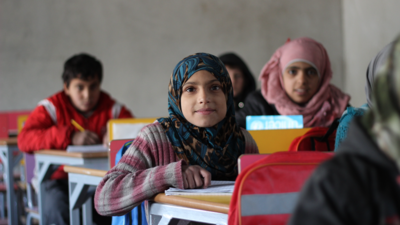 GIrls attending class