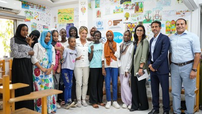 Yasmine Sherif ECW Executive Director group photo in Egypt