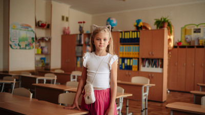 Veronika posing for a photograph