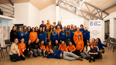 Group of teachers in Ukraine.