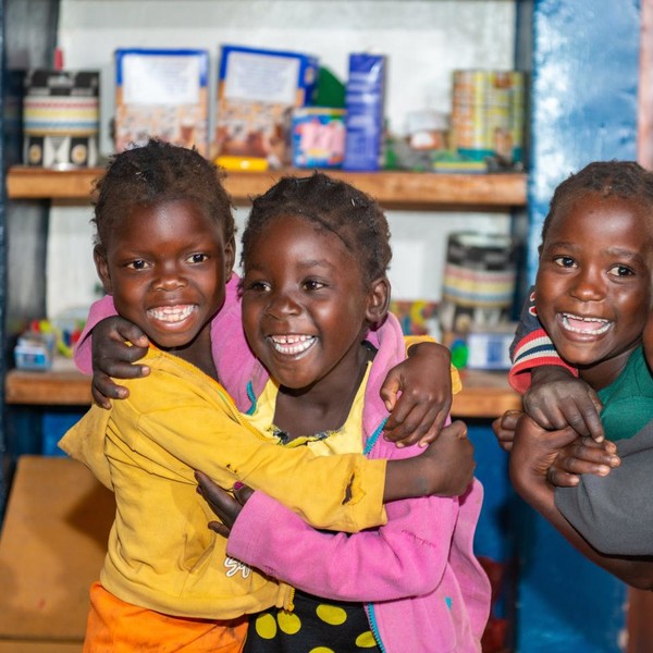 Children playing in Zambia.