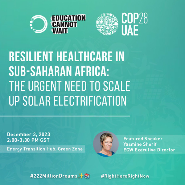 Flyer of ECW's event at COP