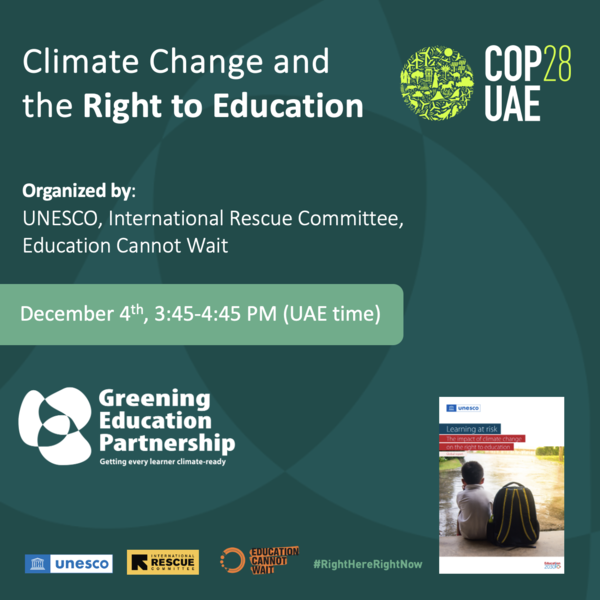 Flyer of ECW's event at COP