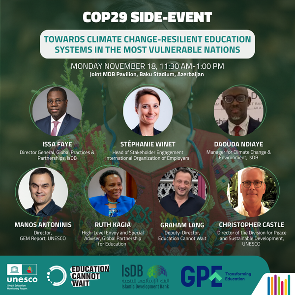 Flyer of ECW's event at COP