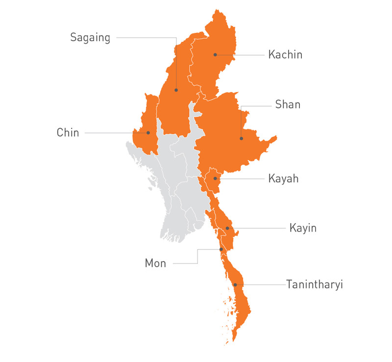 Myanmar map