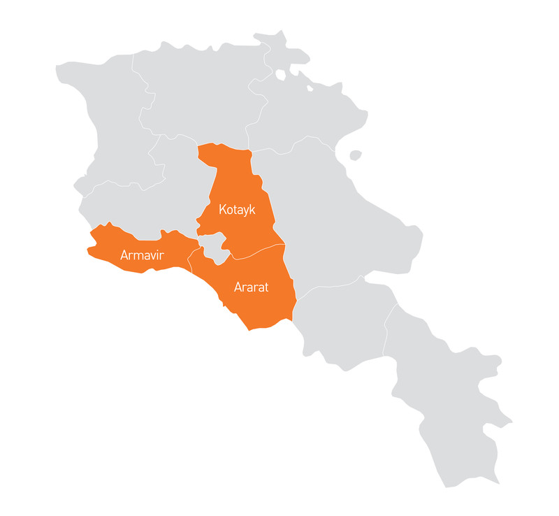 Map of Armenia