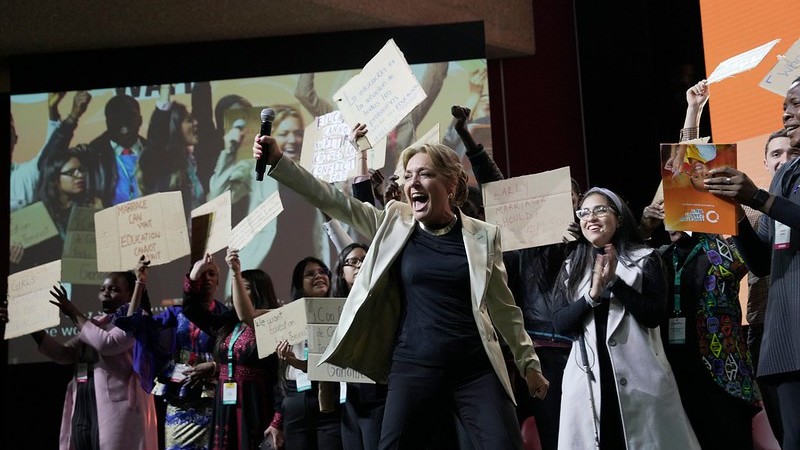 ECW Executive Director and youth take the stage at HLFC