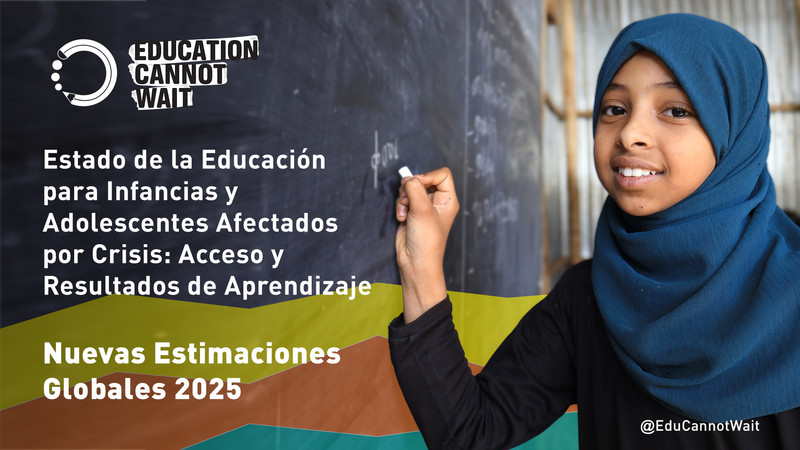 Girl writing on blackboard