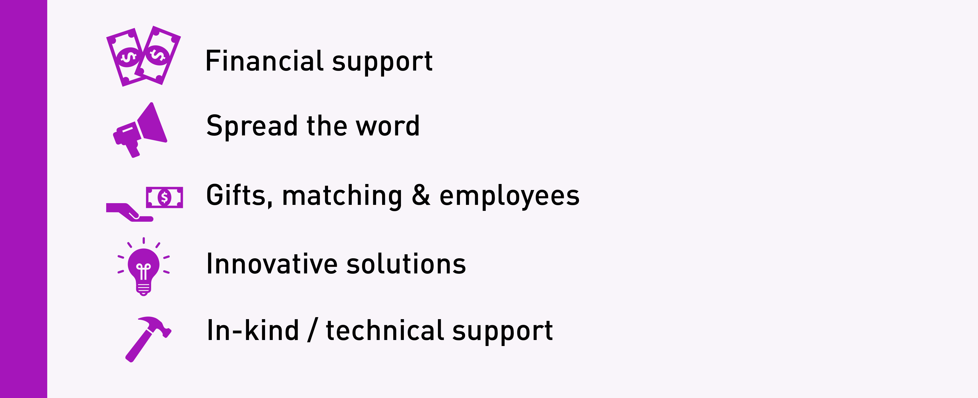 How to support