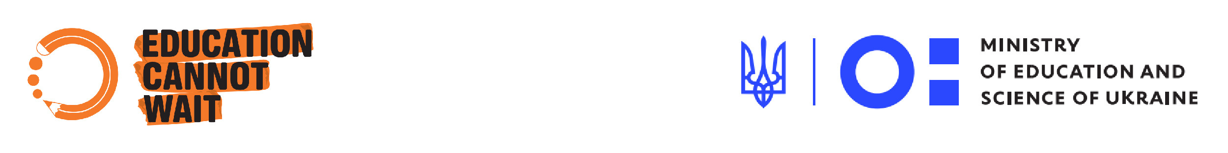 ECW and Ministry of Education in Ukraine logos