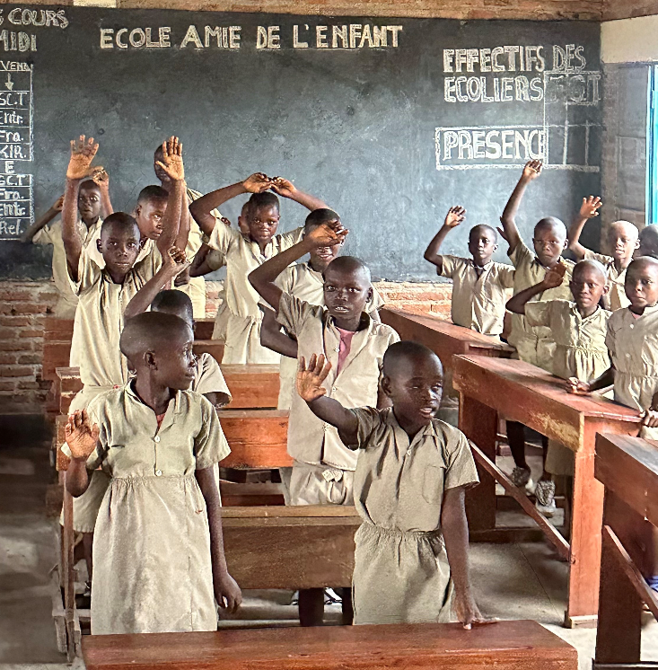 Children at a classroom