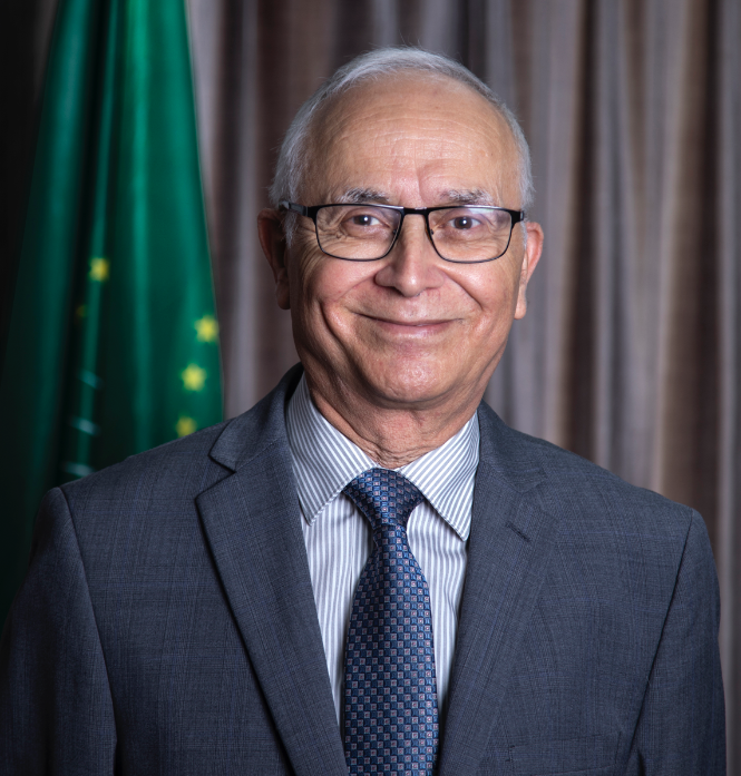 Portrait of Professor Mohamed Belhocine, Commissioner for Education, Science, Technology and Innovation within the African Union