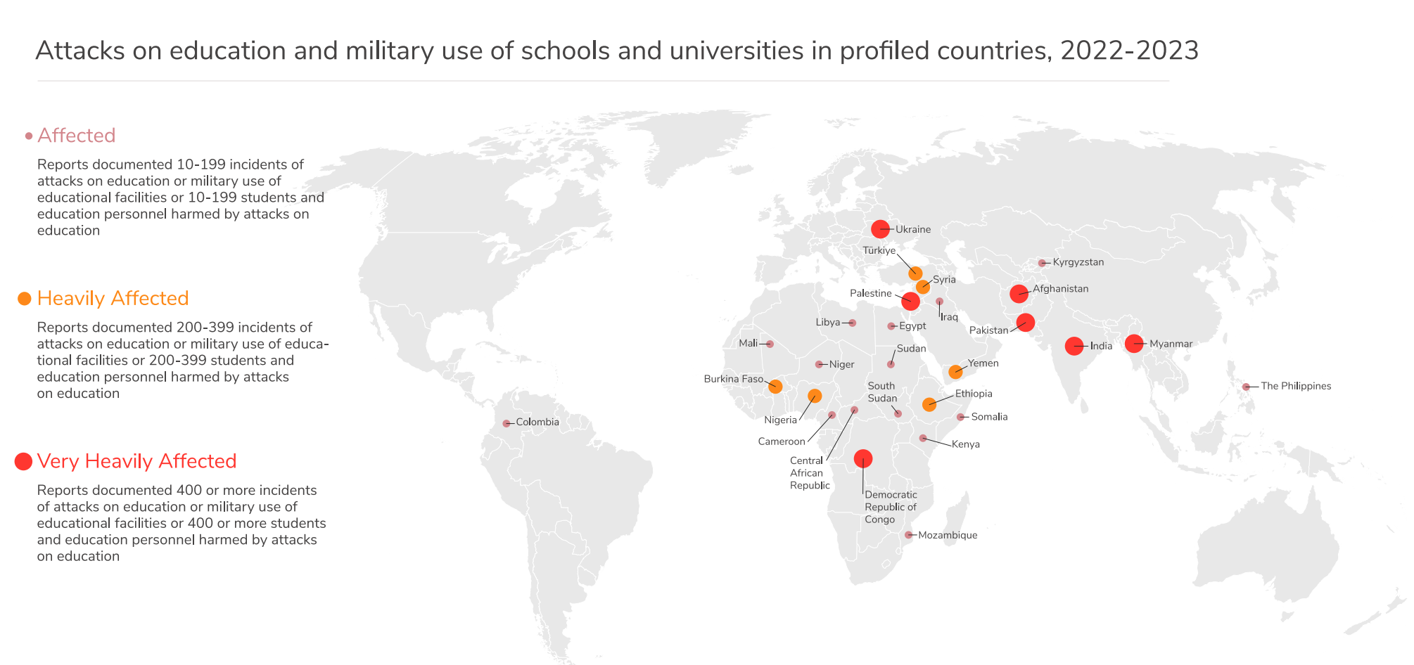 Map of Attacks on Education