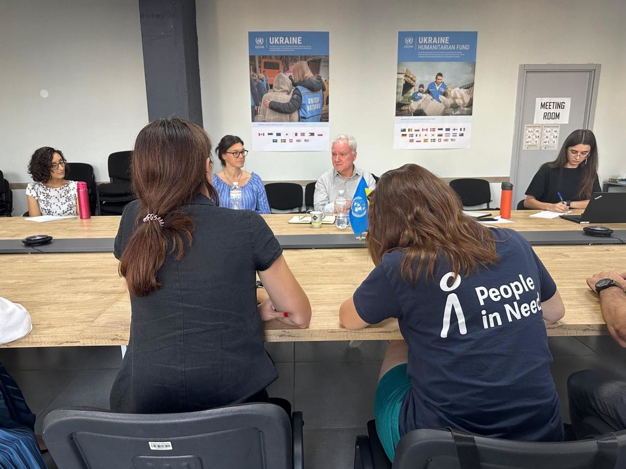 Matthias Schmale, United Nations Resident and Humanitarian Coordinator in Ukraine, photo in a meeting