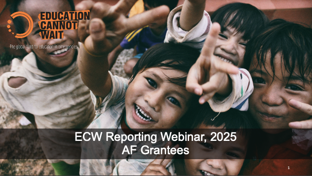 Cover ECW Reporting Webinars