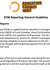 ECW Reporting General Guideline - FR