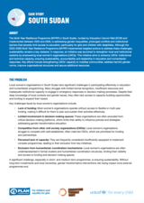 PLAN – South Sudan Case Study Cover